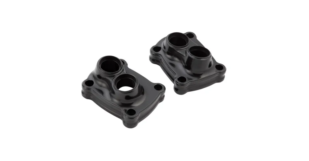 Vente Flash Caches Embase de Tiges de Culbuteurs Arlen Ness 10-Gauge Anodisé Noir Softail Touring M8