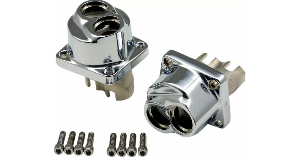 Remise Kit Embases de Poussoirs Chromé Dyna Softail Touring 84/99
