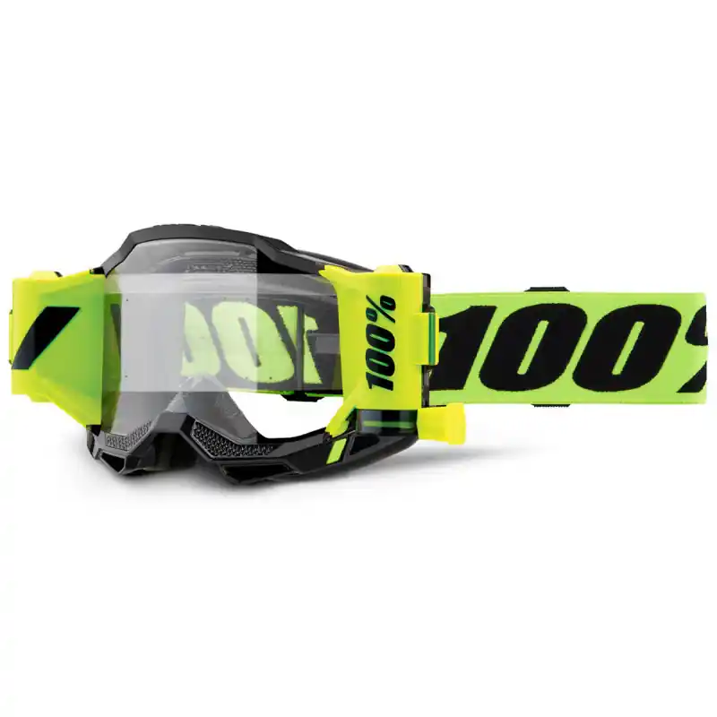 Seulement Aujourd&rsquo;hui Masque Cross ACCURI 2 FORECAST Jaune Fluo – Ecran Clair