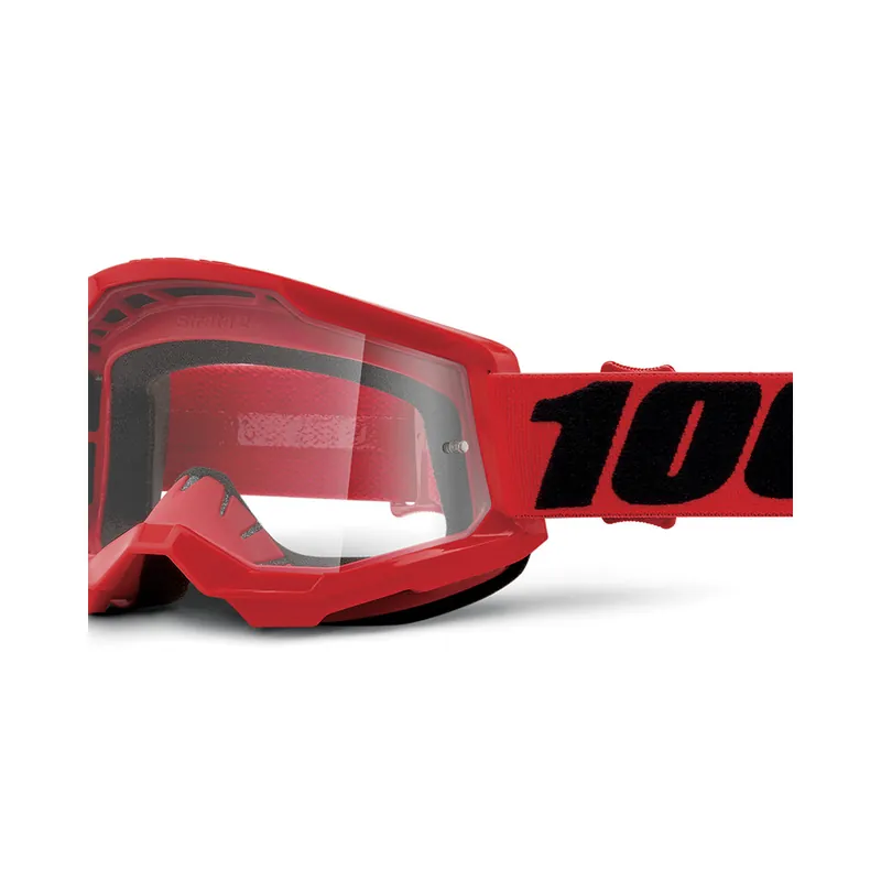 Vente Flash Masque Cross STRATA 2 Rouge – Ecran Clair