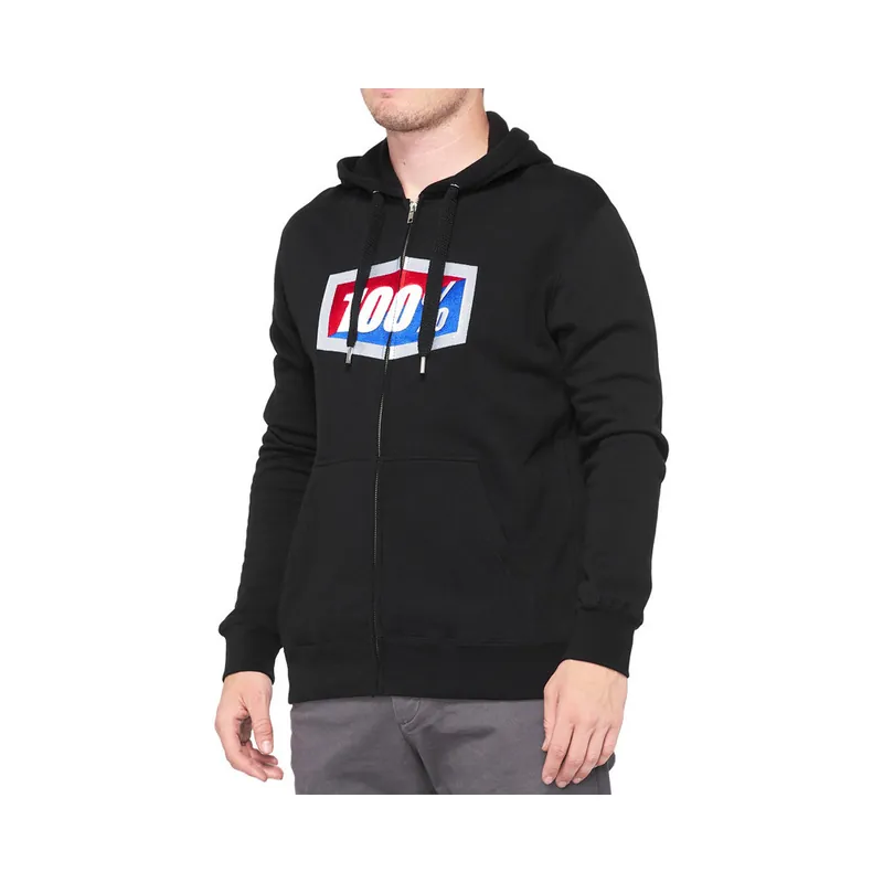 Sweat Zippé OFFICIAL Noir Dernière Chance
