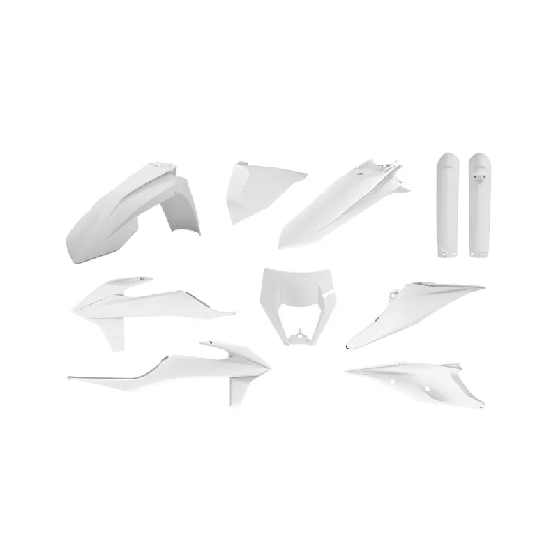 Kit plastique POLISPORT blanc – KTM EXC/EXC-F Prix Promo