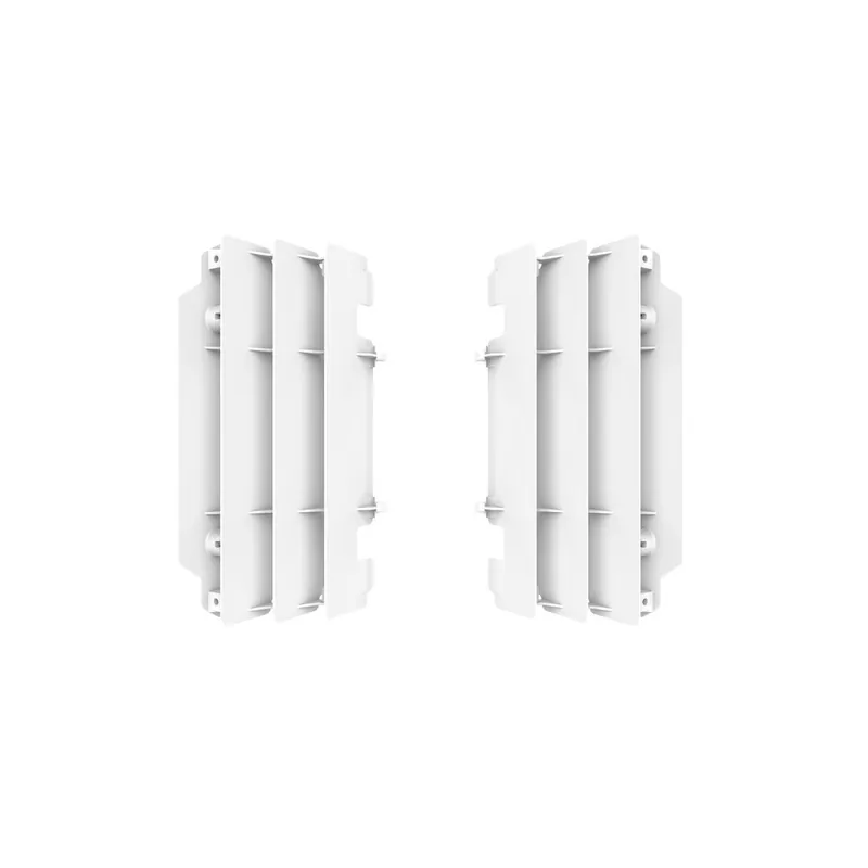 Cache-radiateur POLISPORT blanc – Kawasaki KX250 Nouvelle Collection
