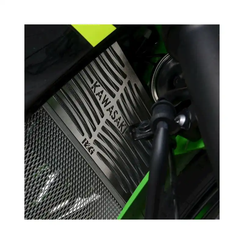 Protection de radiateur gravée R&G RACING inox – Kawasaki Ninja 125 Produit De Marque