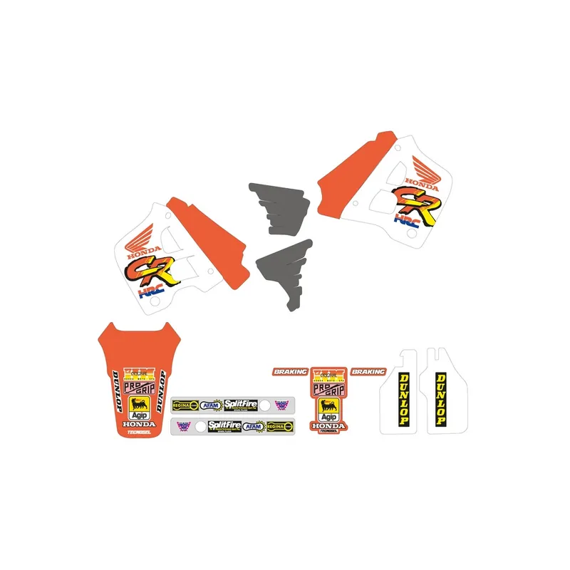 Kit déco complet TECNOSEL Team Honda 1991 Seulement Aujourd&rsquo;hui