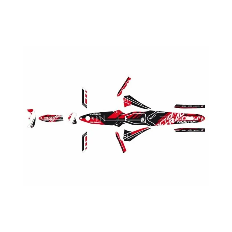 Kit déco BLACKBIRD Traction Gas Gas TXT PRO 125/200/250 Authentique