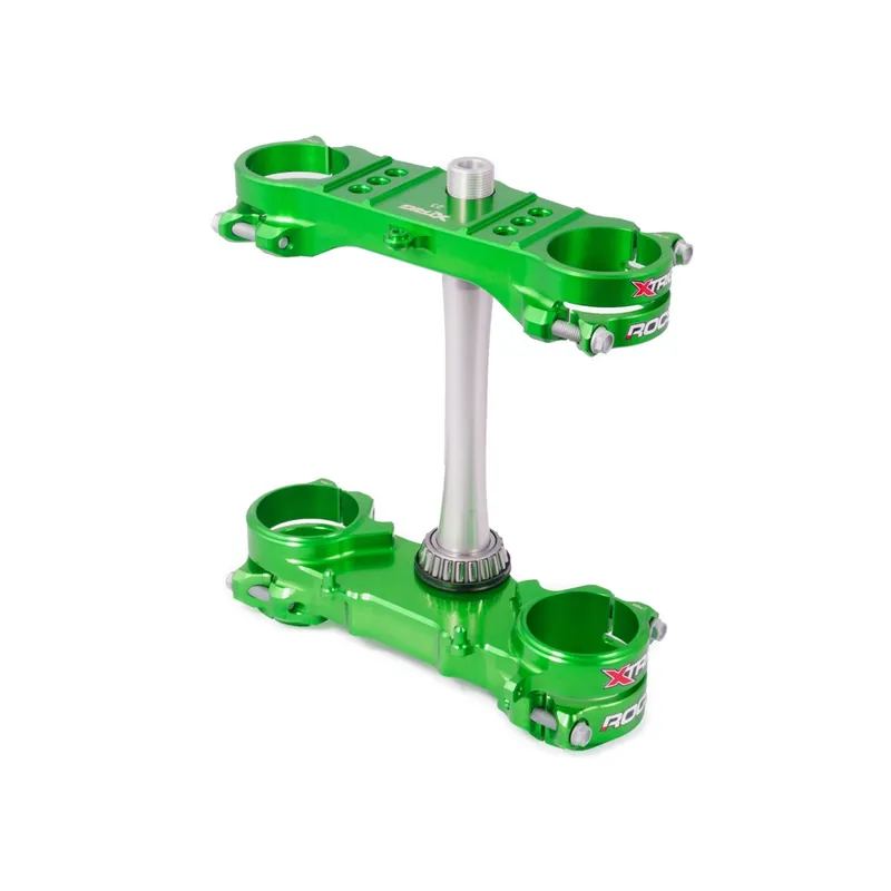 Meilleur Prix Té de fourche XTRIG ROCS Tech vert offset 23mm