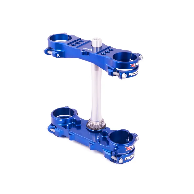 Té de fourche XTRIG ROCS Tech bleu déport 25mm Yamaha YZ250 Produit De Marque