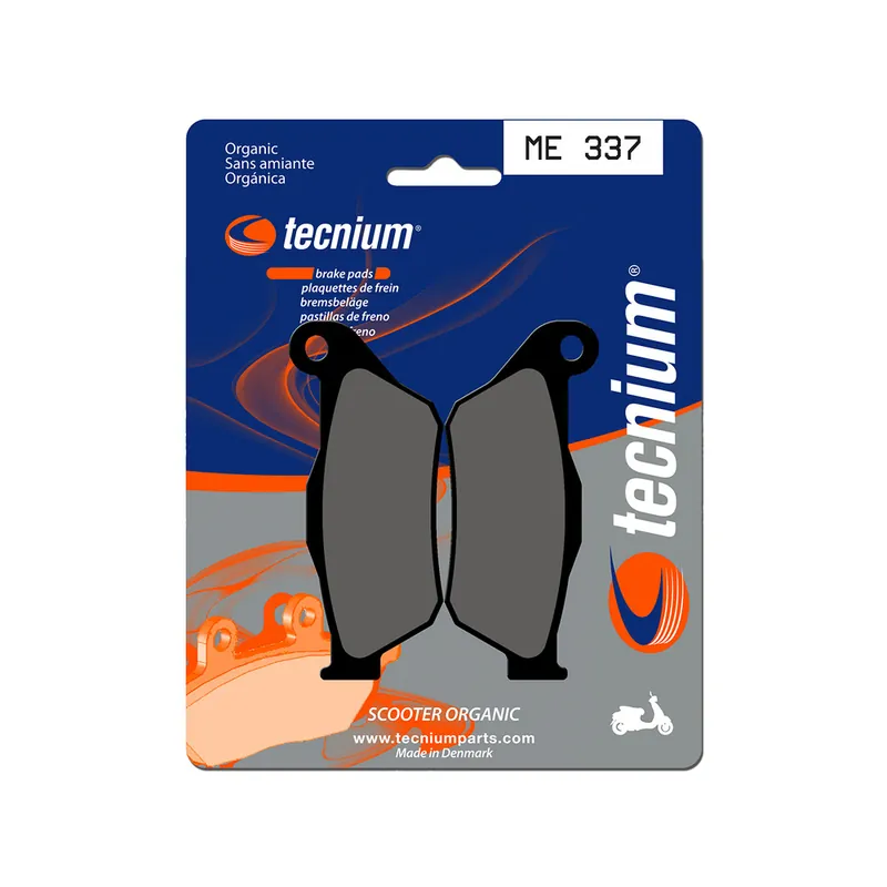 Retour Gratuit Plaquettes de frein TECNIUM Scooter organique - ME337