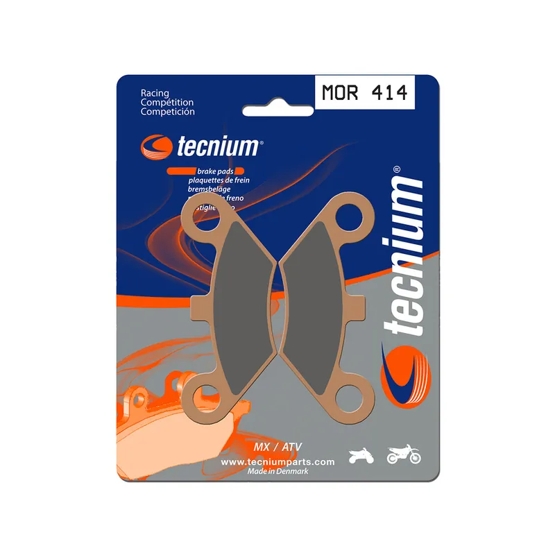 Produit De Marque Plaquettes de frein TECNIUM Racing MX/Quad métal fritté - MOR414