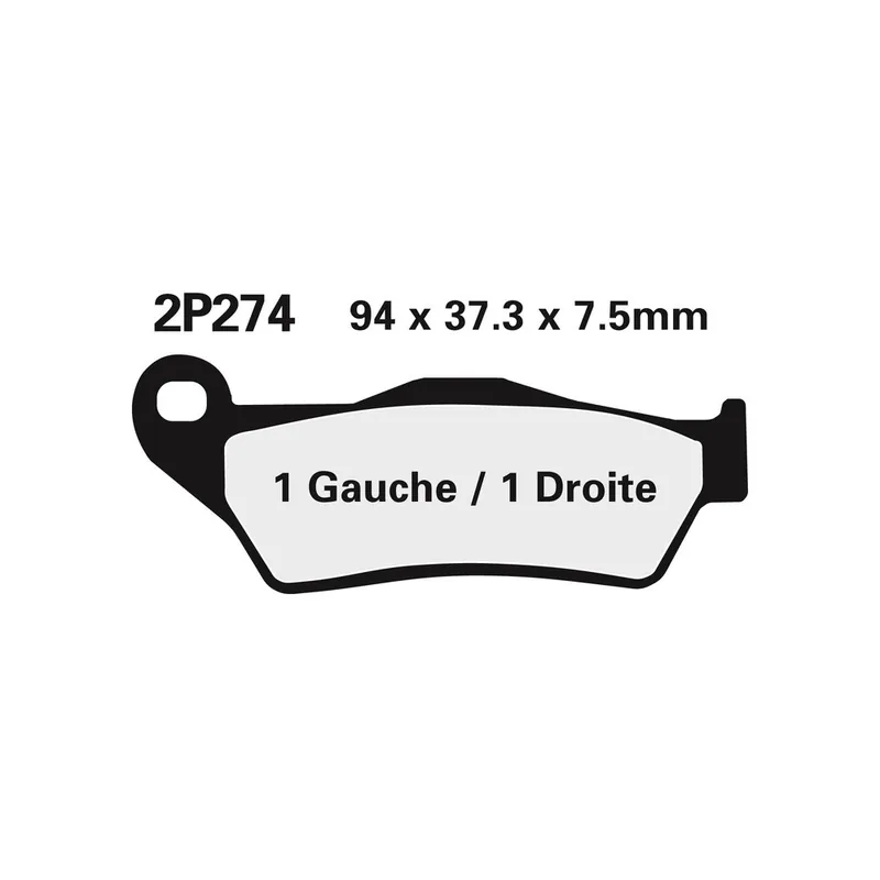 Plaquettes de frein NISSIN route /Off-Road métal fritté – 2P-274ST-MX Dernier Modèle