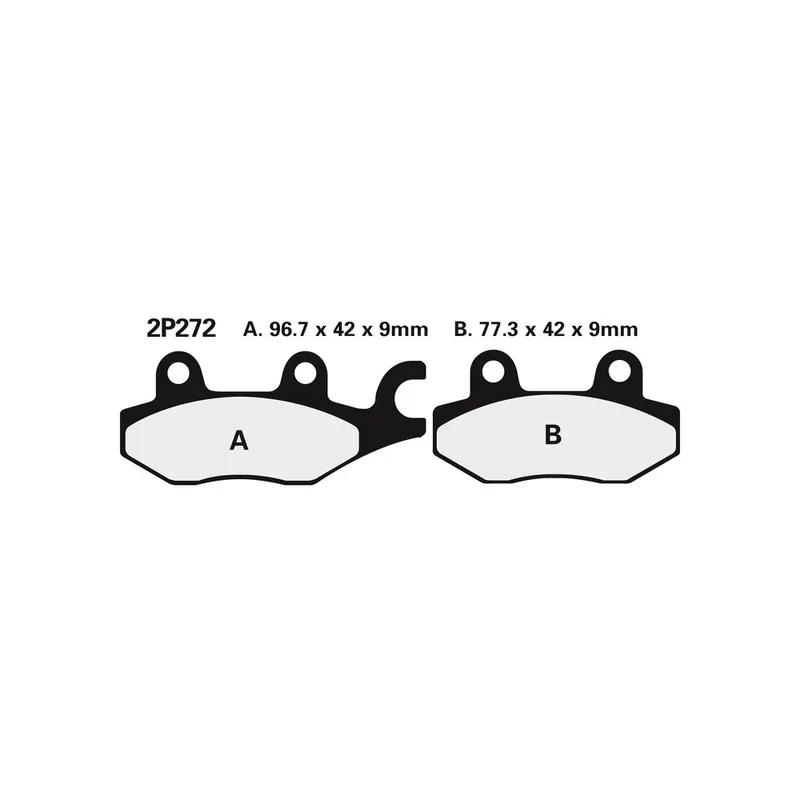 Must-Have Plaquettes de frein NISSIN route semi-métallique – 2P-272NS