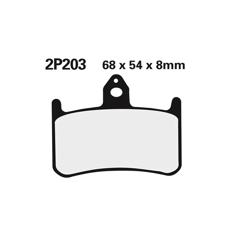 Plaquettes de frein NISSIN route semi-métallique – 2P-203NS Produit De Marque