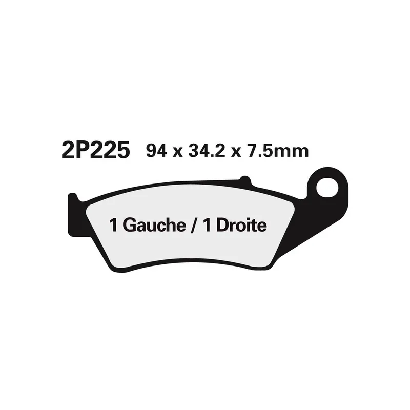 Commander Vite Plaquettes de frein NISSIN route /Off-Road métal fritté – 2P-225ST-MX