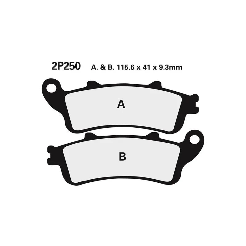 Super Prix Plaquettes de frein NISSIN route semi-métallique – 2P-250NS