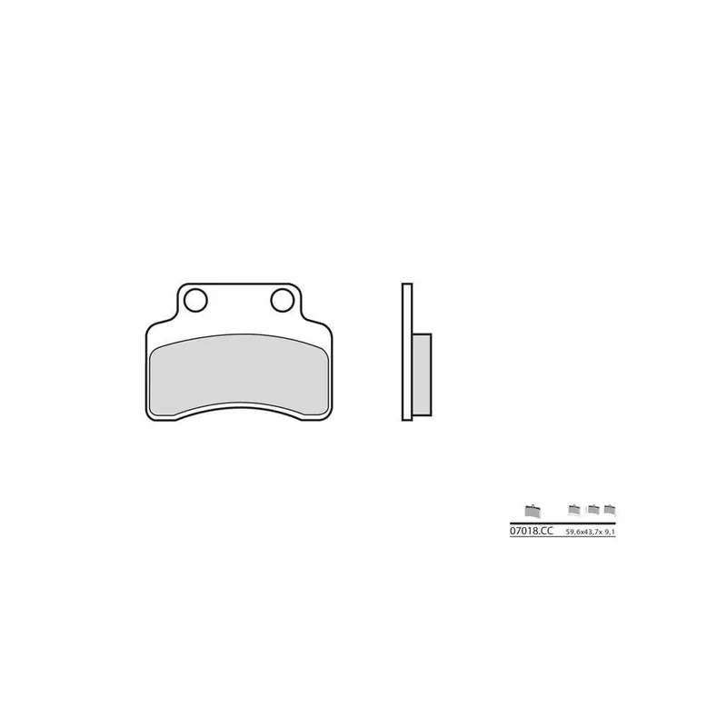 Plaquettes de frein BREMBO Scooter carbone céramique – 07018 Must-Have
