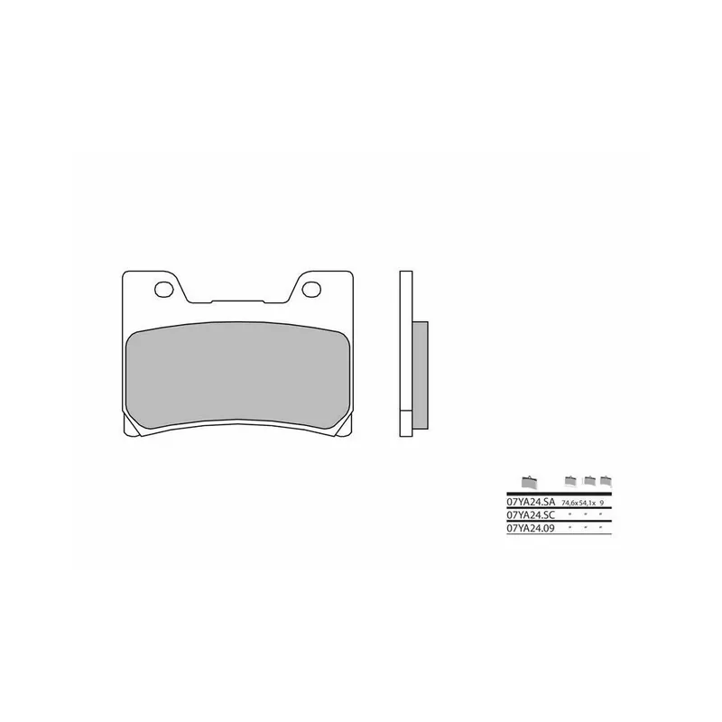 Soldes Plaquettes de frein BREMBO route carbone céramique – 07YA2409