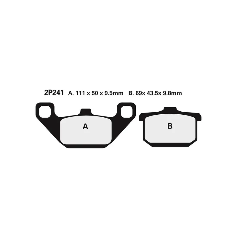 Nouveauté Plaquettes de frein NISSIN route semi-métallique - 2P-241NS