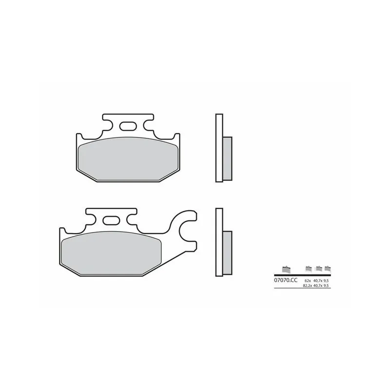 Authentique Plaquettes de frein BREMBO Scooter carbone céramique – 07070