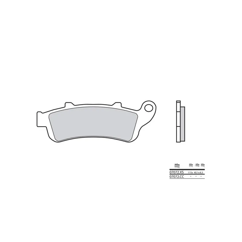 Marque Plaquettes de frein BREMBO Scooter métal fritté – 07072XS
