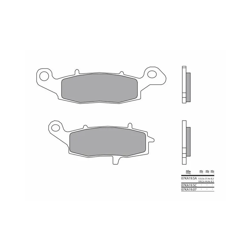 Meilleur Prix Plaquettes de frein BREMBO route métal fritté – 07KA19SA
