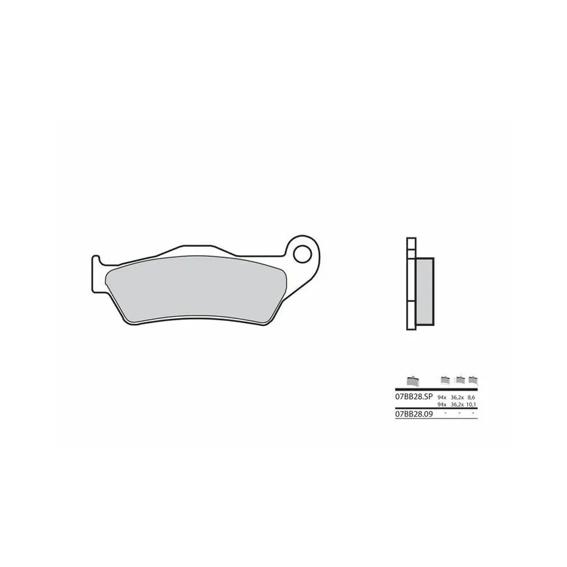Solde Plaquettes de frein BREMBO route métal fritté – 07BB28SP