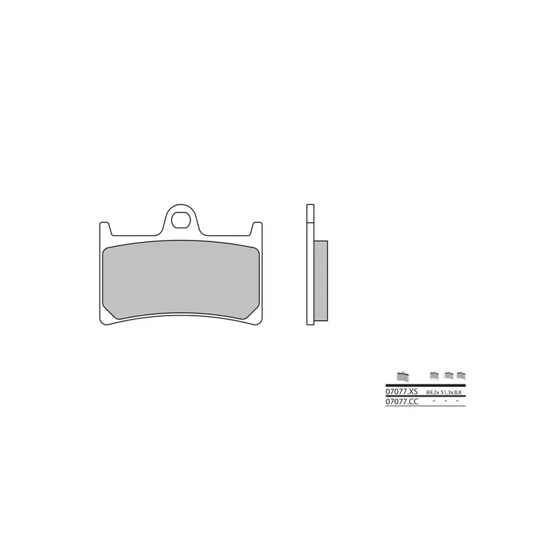 Vente Flash Plaquettes de frein BREMBO Scooter carbone céramique – 07077CC
