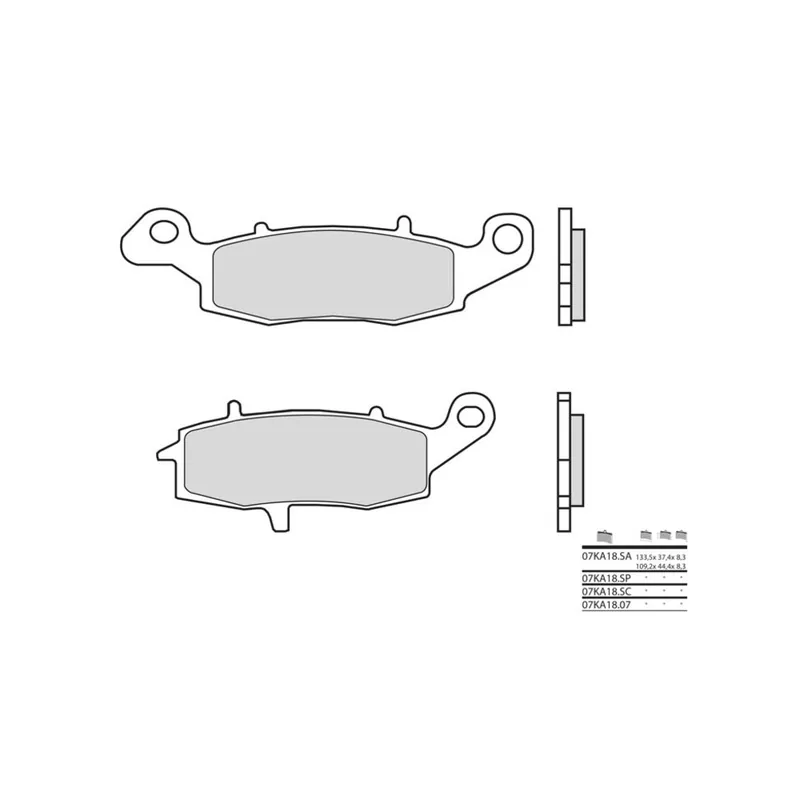 Plaquettes de frein BREMBO route métal fritté - 07KA18LA Acheter En Ligne