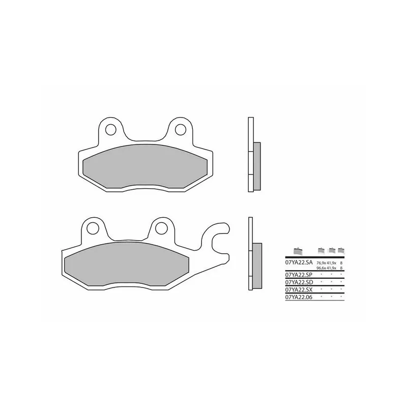 Livraison Express Plaquettes de frein BREMBO Off-Road métal fritté – 07YA22SD