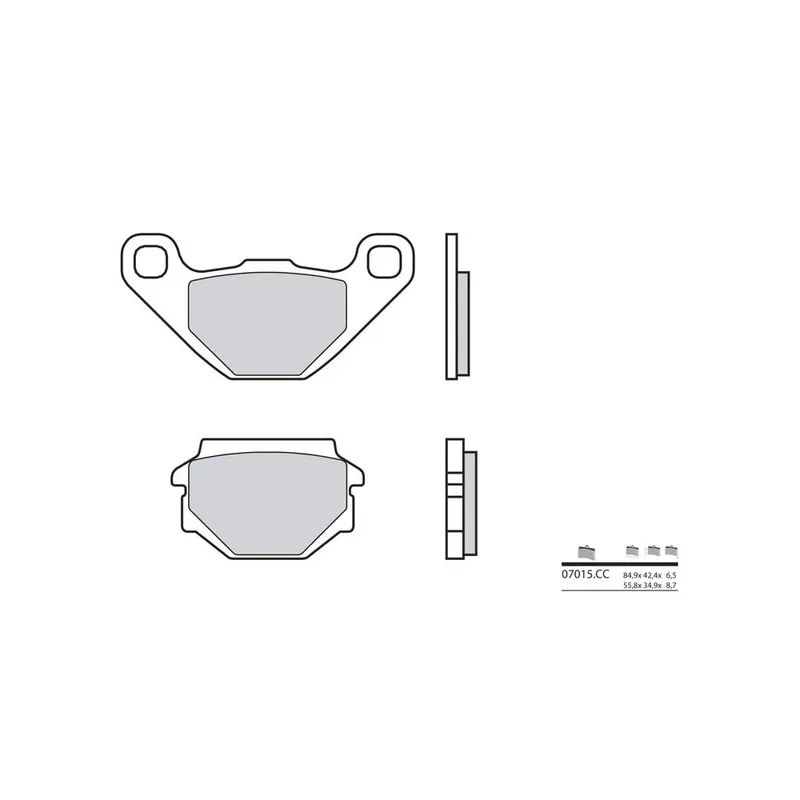 Plaquettes de frein BREMBO Scooter carbone céramique – 07015CC Commander Maintenant