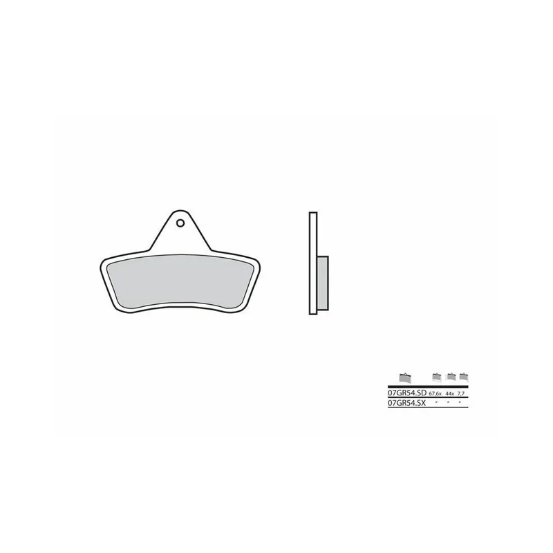 Commander Maintenant Plaquettes de frein BREMBO Off-Road métal fritté – 07GR54SD