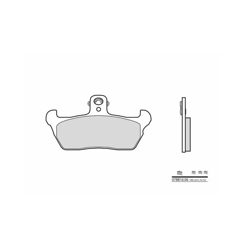 Nouvelle Collection Plaquettes de frein BREMBO route carbone céramique - 07BB1606
