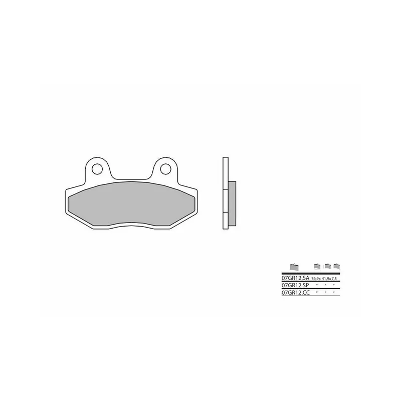 Jusqu&rsquo;à Épuisement Des Stocks Plaquettes de frein BREMBO route métal fritté – 07GR12SA