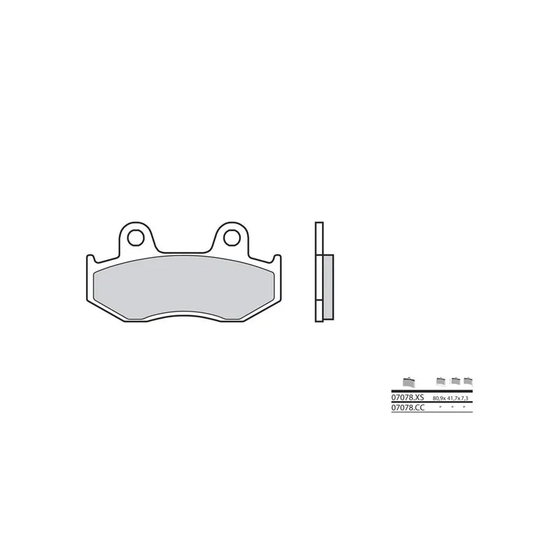 Vente Directe Plaquettes de frein BREMBO Scooter carbone céramique – 07078CC
