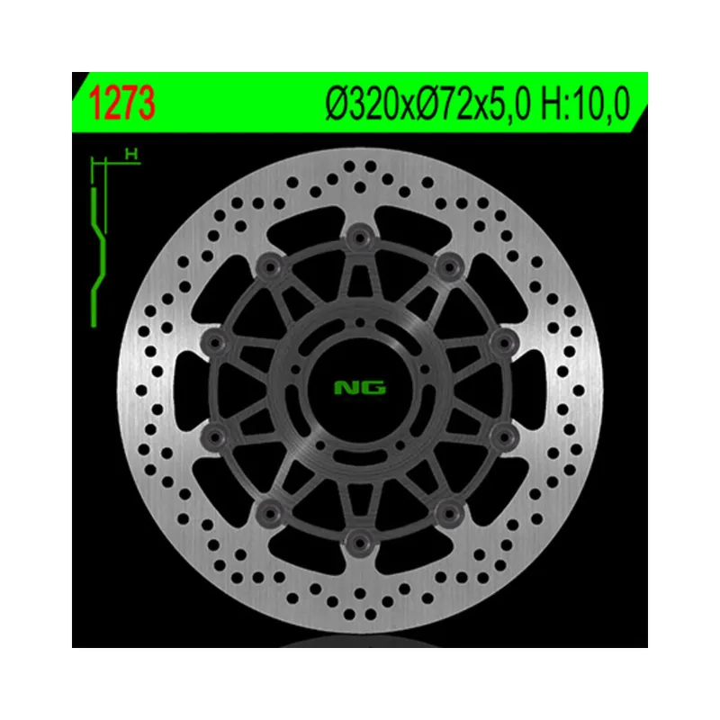 Disque de frein NG BRAKES flottant – 1273 Prix Réduit