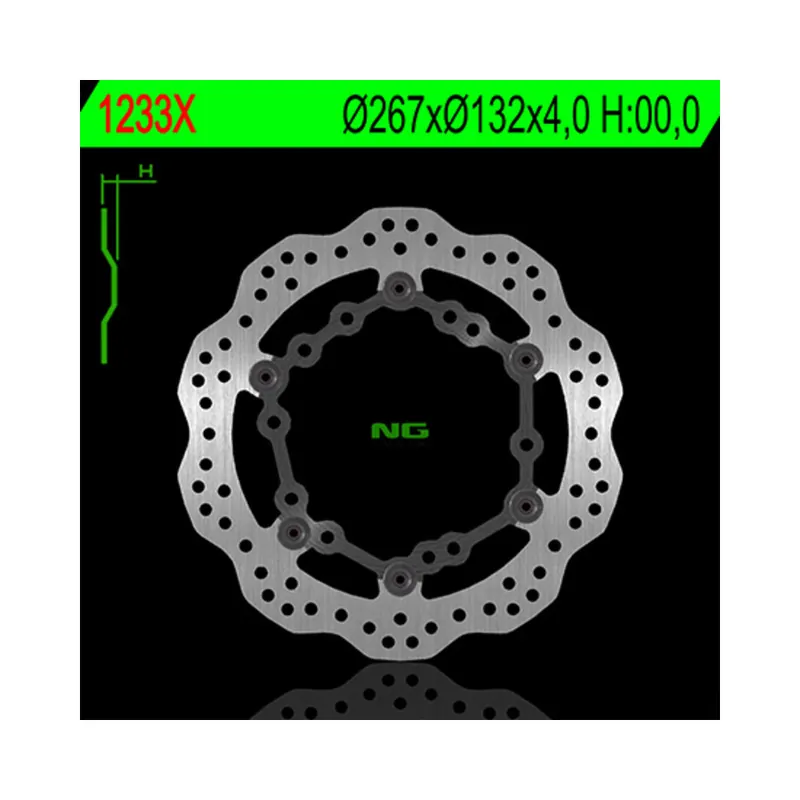 Prix Cassé Disque de frein NG BRAKES pétale flottant – 1233X