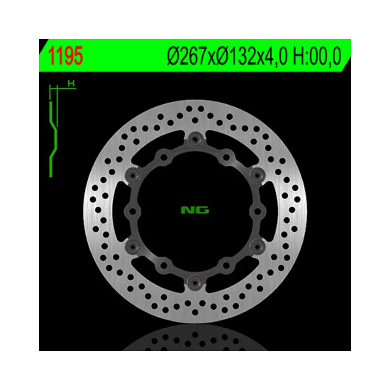 Disque de frein NG BRAKES flottant – 1195 Dernière Chance
