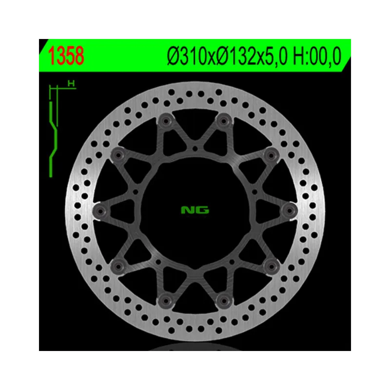 Achat Immédiat Disque de frein NG BRAKES flottant – 1358