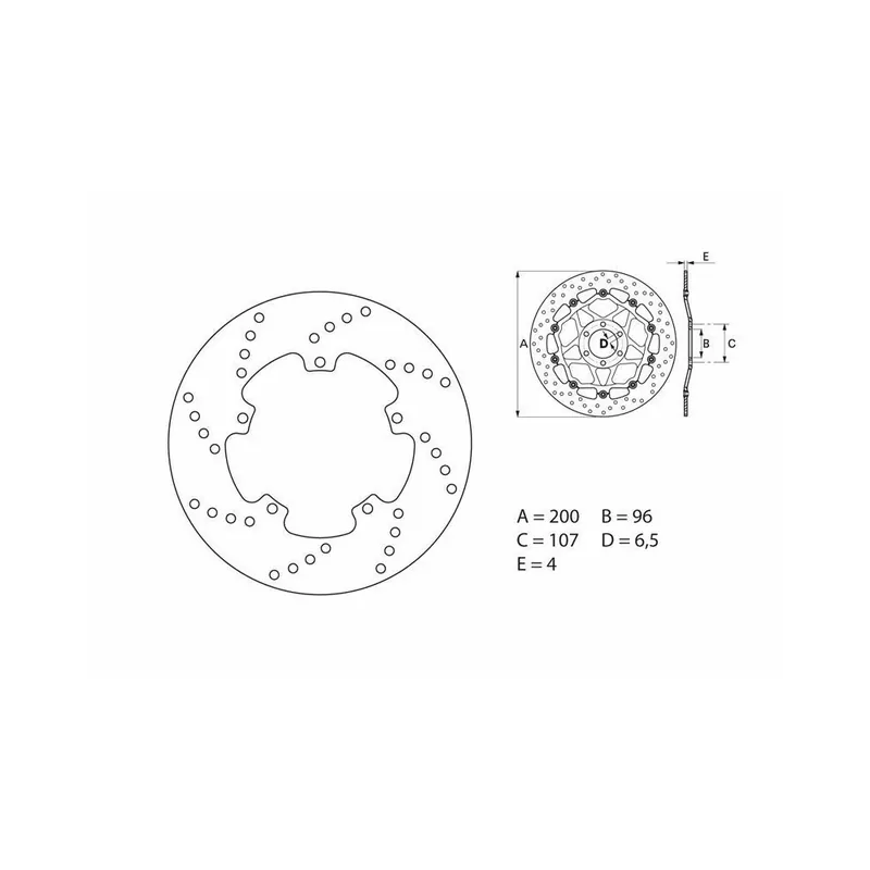 Achetez Aujourd&rsquo;hui Disque de frein BREMBO Oro fixe – 68B40722