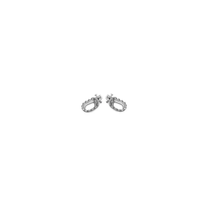 Prix Cassé Repose-pieds S3 Curve aluminium argent