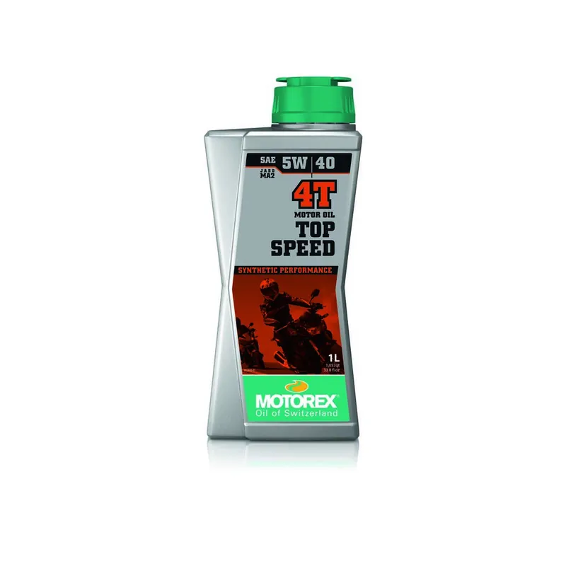 Huile moteur MOTOREX Top Speed 4T – 5W40 10x1L Nouvelle Collection