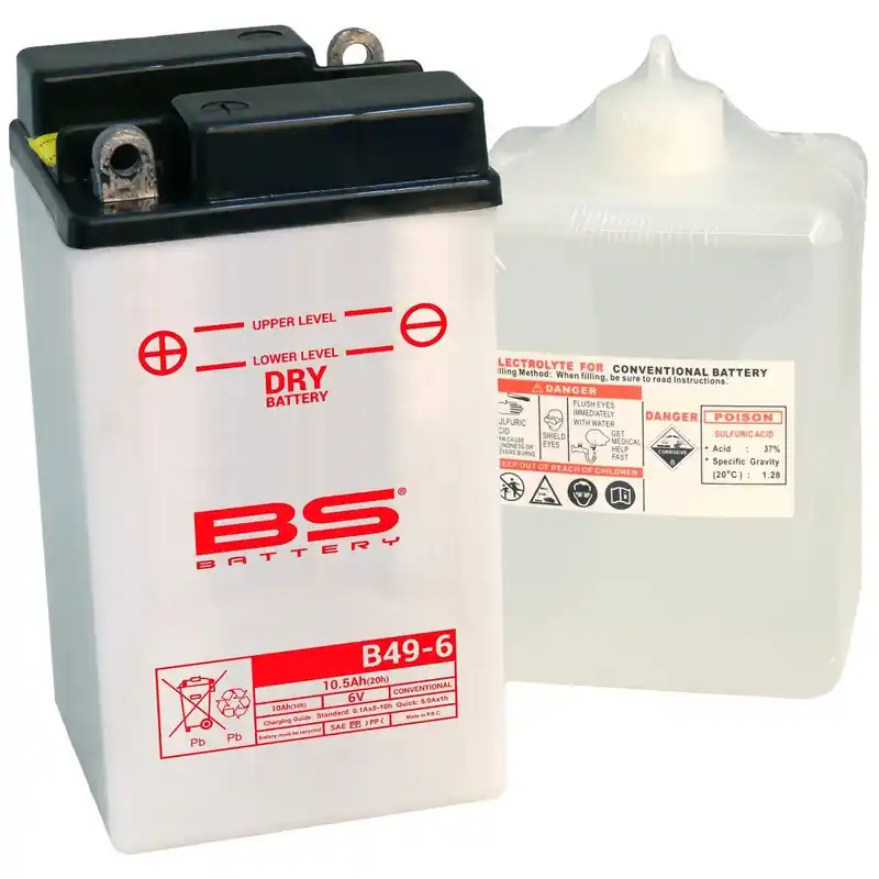 Top Vente Batterie BS BATTERY conventionnelle avec pack acide – B49-6