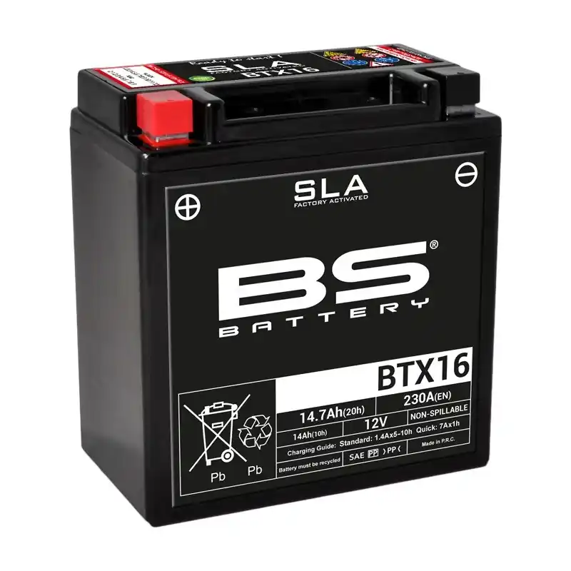 Batterie BS BATTERY SLA sans entretien activé usine – BTX16 Prix Bas