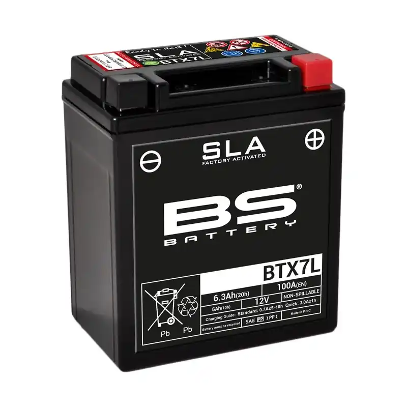 Batterie BS BATTERY SLA sans entretien activé usine – BTX7L Achetez Aujourd&rsquo;hui