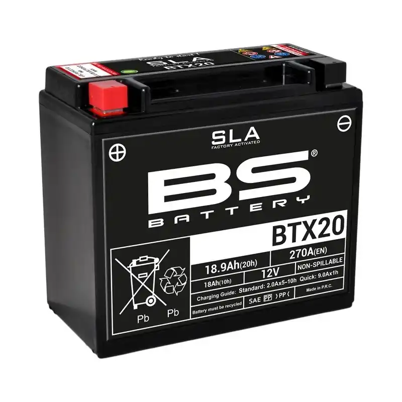 Expédié Aujourd&rsquo;hui Batterie BS BATTERY SLA sans entretien activé usine – BTX20