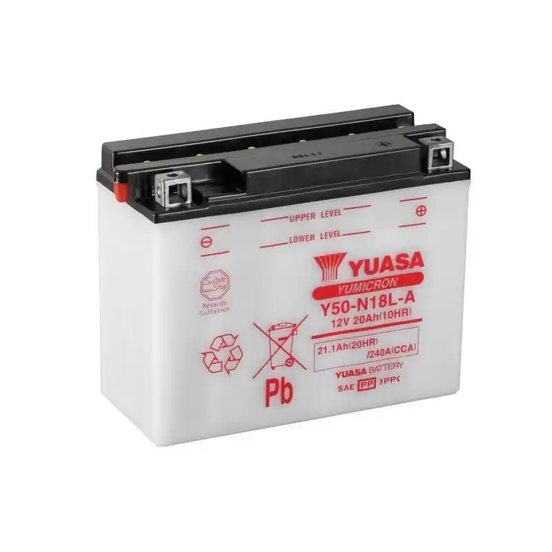 Batterie YUASA conventionnelle sans pack acide – Y50-N18L-A Acheter En Ligne