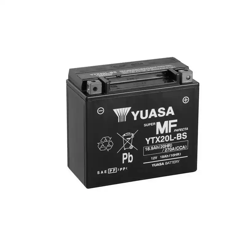 Super Prix Batterie YUASA sans entretien avec pack acide – YTX20L-BS