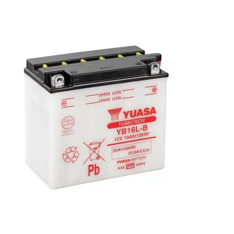 Batterie YUASA conventionnelle sans pack acide – YB16L-B Acheter Direct