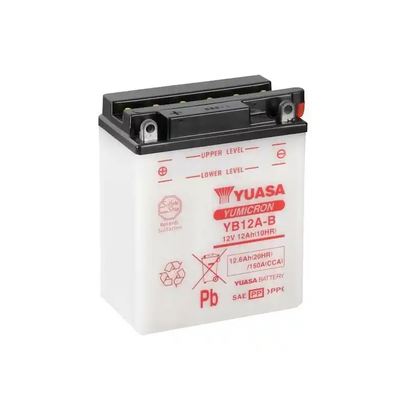 Offre Exclusive Batterie YUASA conventionnelle sans pack acide – YB12A-B