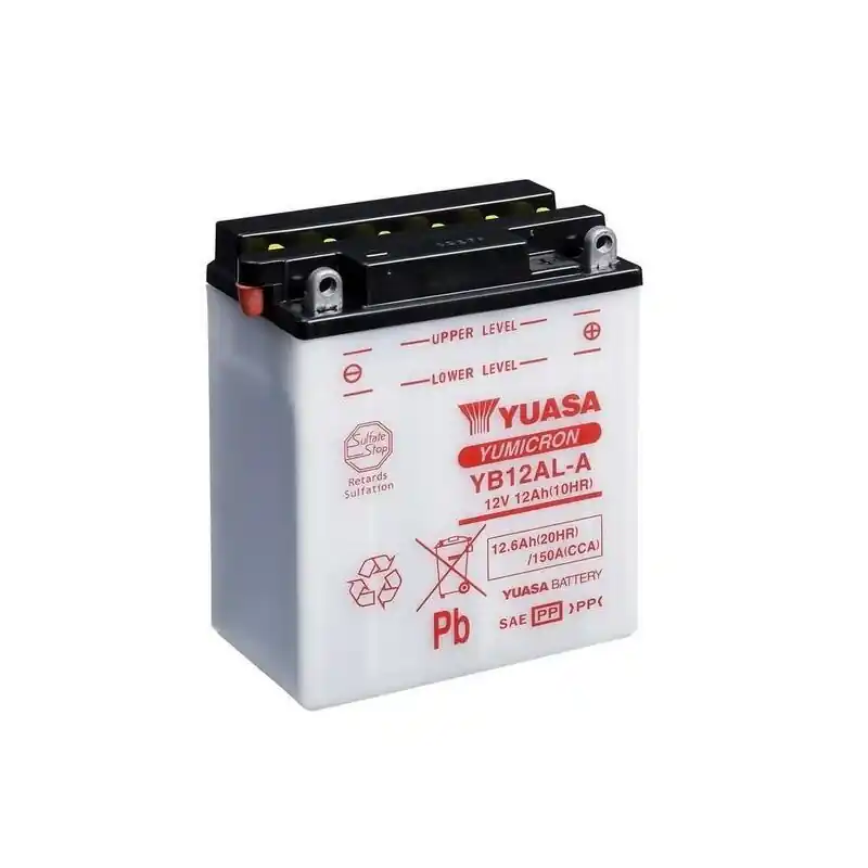 Batterie YUASA conventionnelle sans pack acide – YB12AL-A Réduction